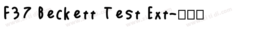 F37 Beckett Test Ext字体转换